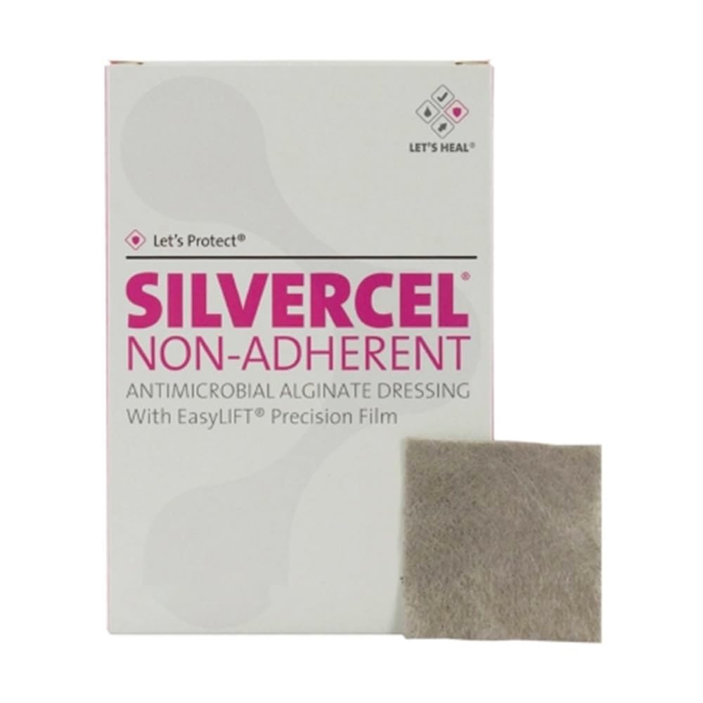 Systagenix Silvercel non-adherent antimicrobial alginate dressing, designed for wound exudate management