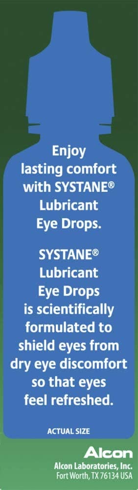 Close-up of Systane dropper tip for controlled application.