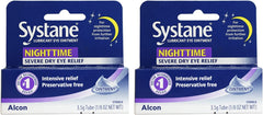 Systane Nightime Eye Ointment tube ready for overnight relief and moisture seal.