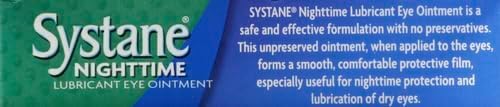 Systane Nighttime Ointment nighttime use setup with tube and applicator