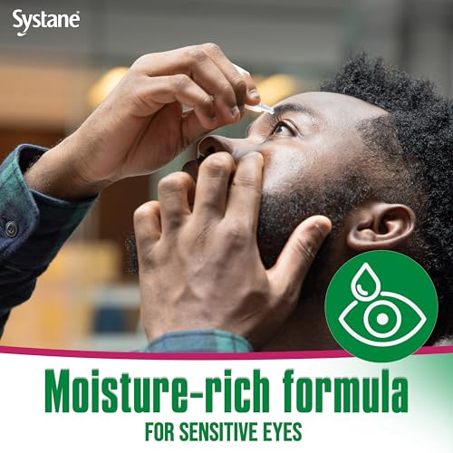 Systane Ultra eye drops 60-count pack shown for ongoing moisture during the day.