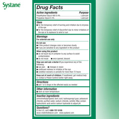 Packaging variations for Systane Ultra eye drops in store displays.