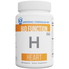 Systemic Formulas 44 Heart bottle pour enables easy daily dosing for heart support.