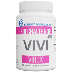 Systemic Formulas VIVI Virox bottle highlights immune support.