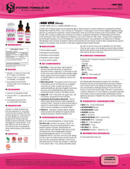 Systemic Formulas VIVI Virox ingredients feature Lomatium and PAU D’Arco.