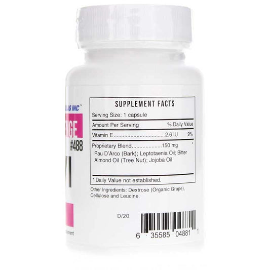 Systemic Formulas VIVI Virox label shows ingredients like Lomatium and PAU D’Arco.