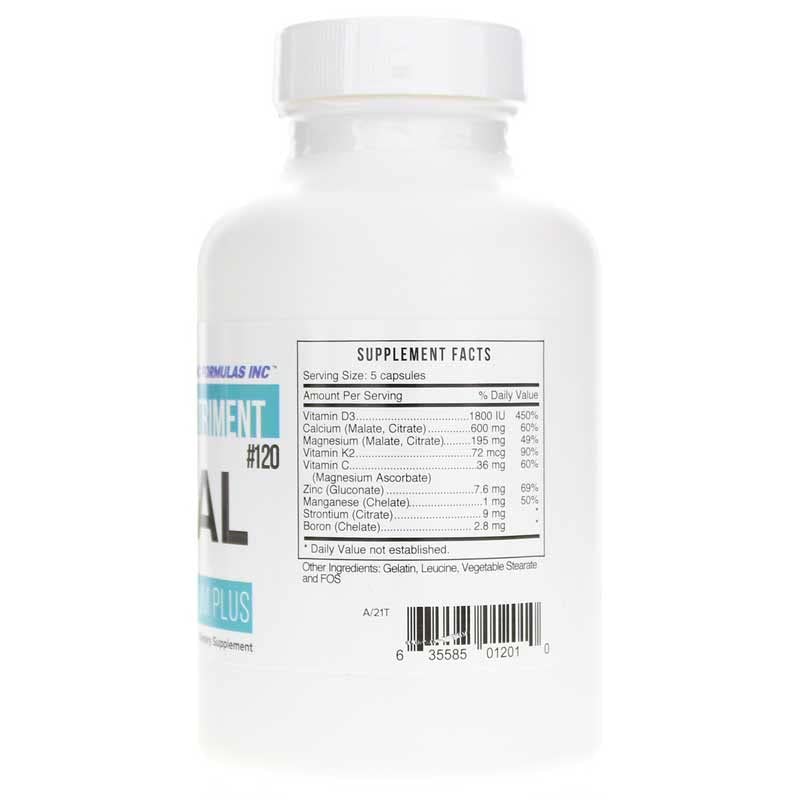 Systemic Formulas CAL bottle pour promoting easy daily supplementation for bone maintenance