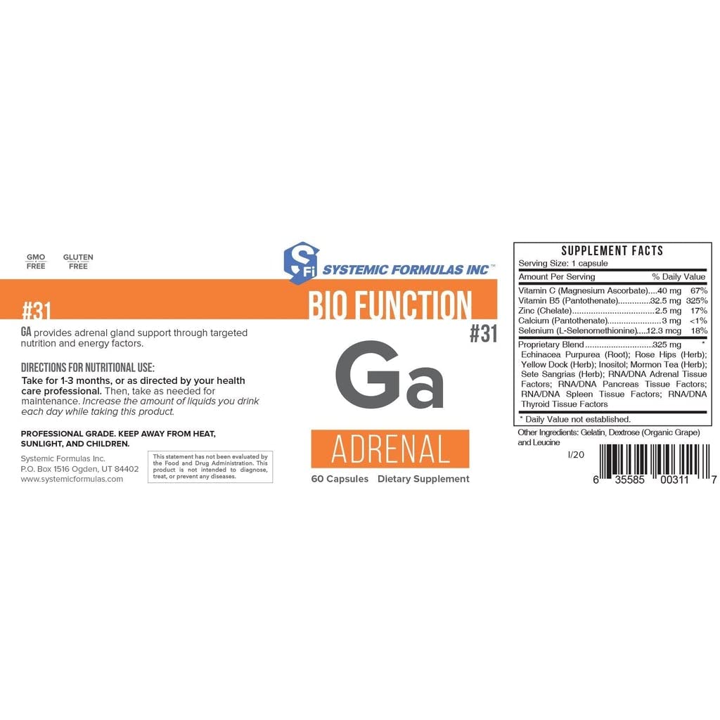 Ga Adrenal drops pour demonstrates convenient dosing for daily adrenal support.