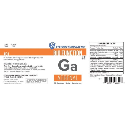 Ga Adrenal drops pour demonstrates convenient dosing for daily adrenal support.