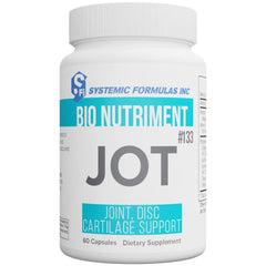 Systemic Formulas JOT bottle front view highlighting joint support nutrients