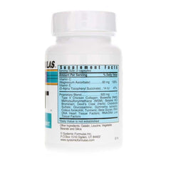 Systemic Formulas JOT label detail emphasizing bio nutriment blend