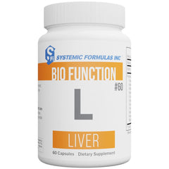 Systemic Formulas Liver 60 capsules bottle close-up supporting liver tissue health