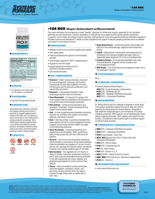 ROX capsules close-up emphasizing convenient daily supplementation.