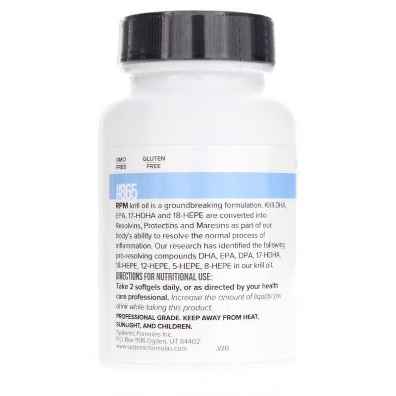 Systemic Formulas RPM Pre-Resolvin daily-use scene with capsules ready.