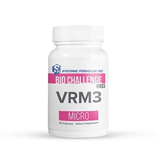 Systemic Formulas VRM3 bottle promotes daily gut support with herbal capsules