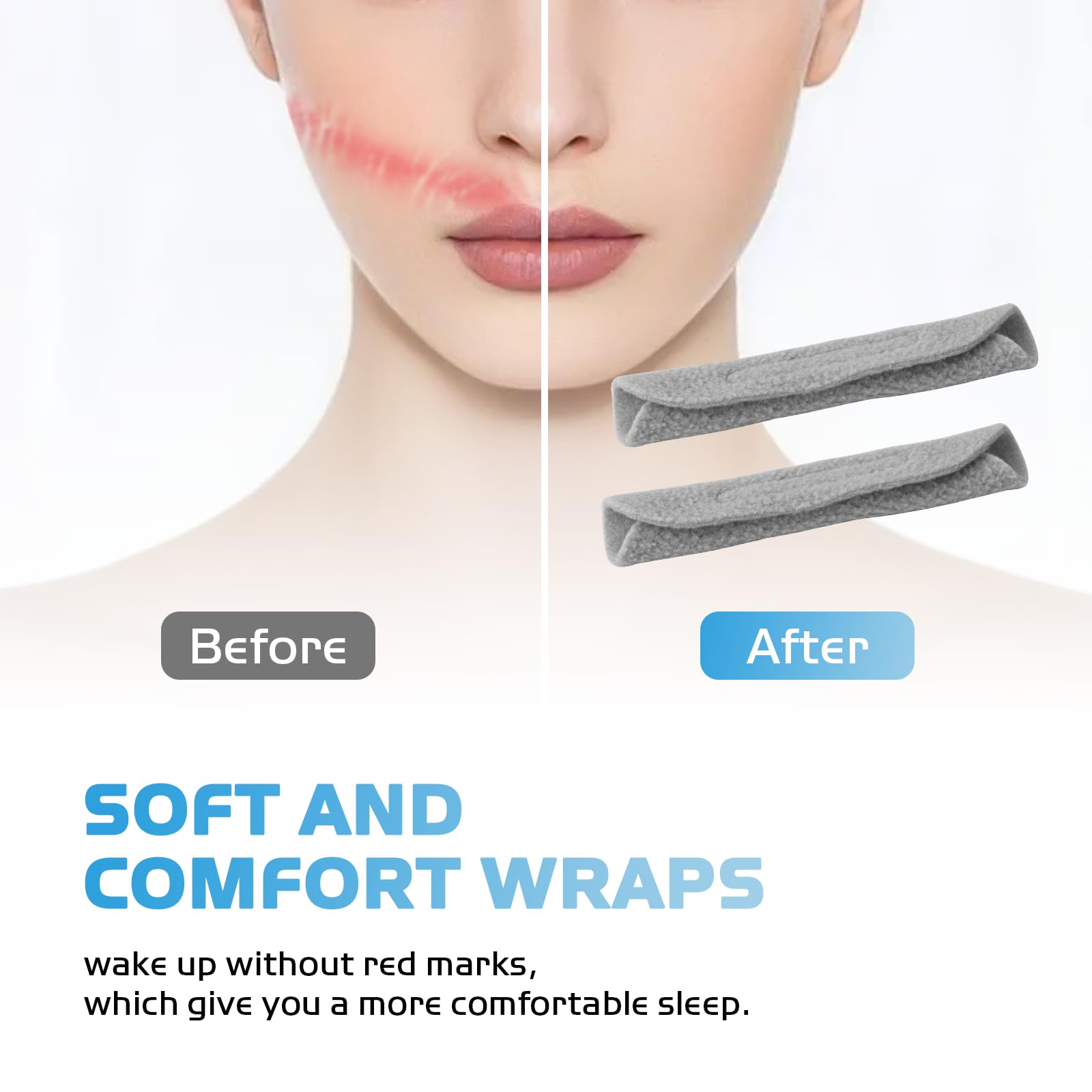 SyunsXoon back head strap stabilizes the mask during movement.