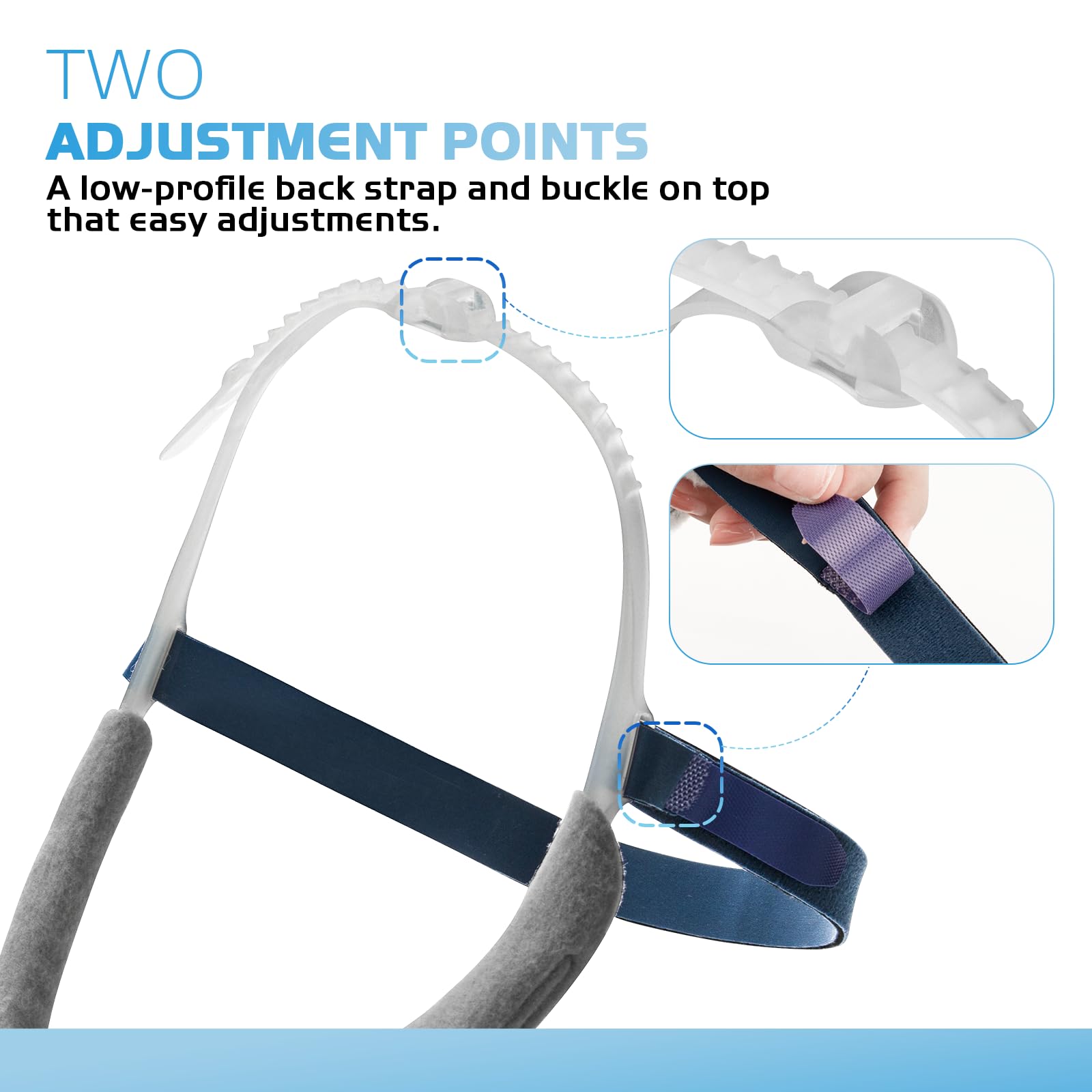 SyunsXoon frame buckle adjustable for a precise, comfortable seal