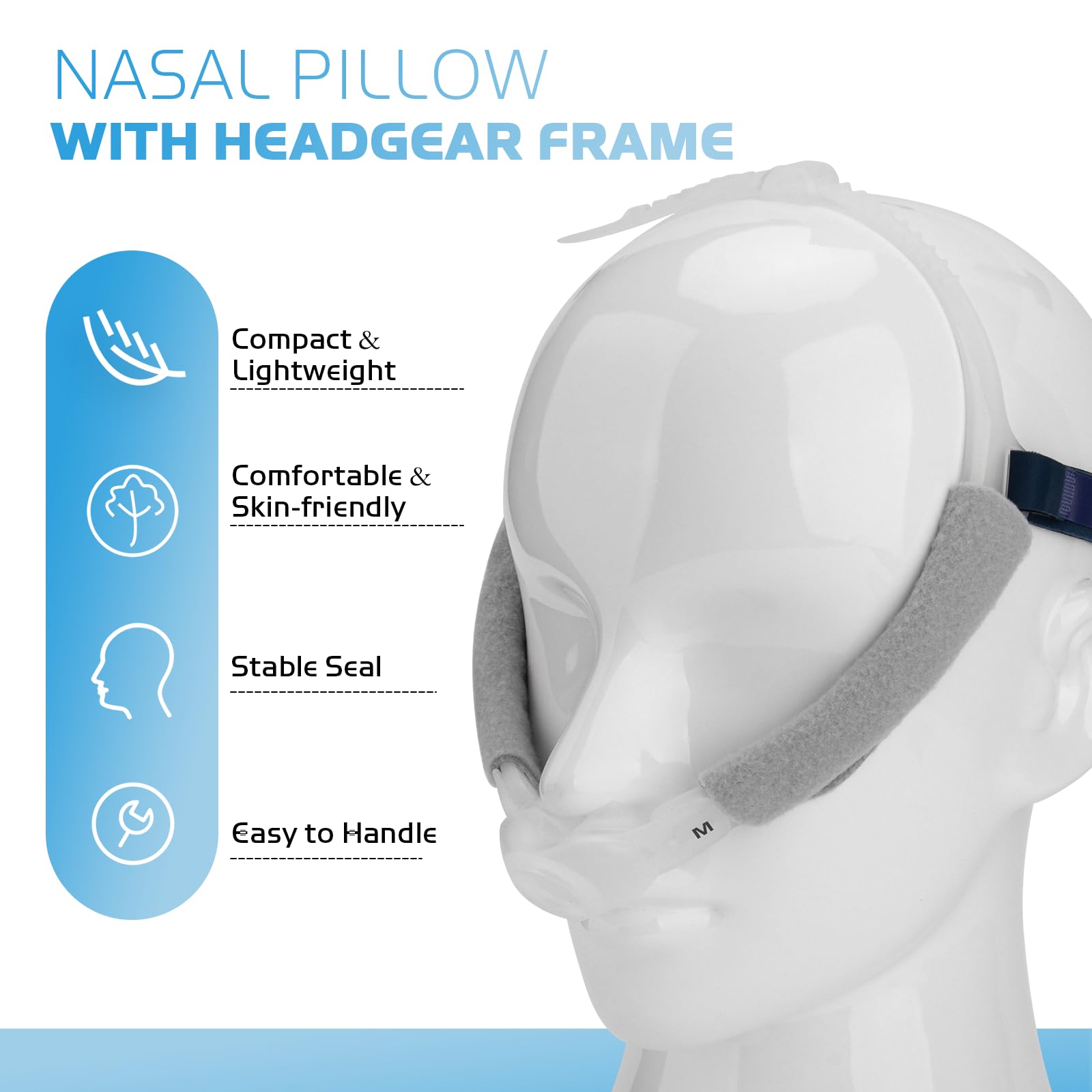 SyunsXoon headgear back strap supports secure, skin-friendly wear