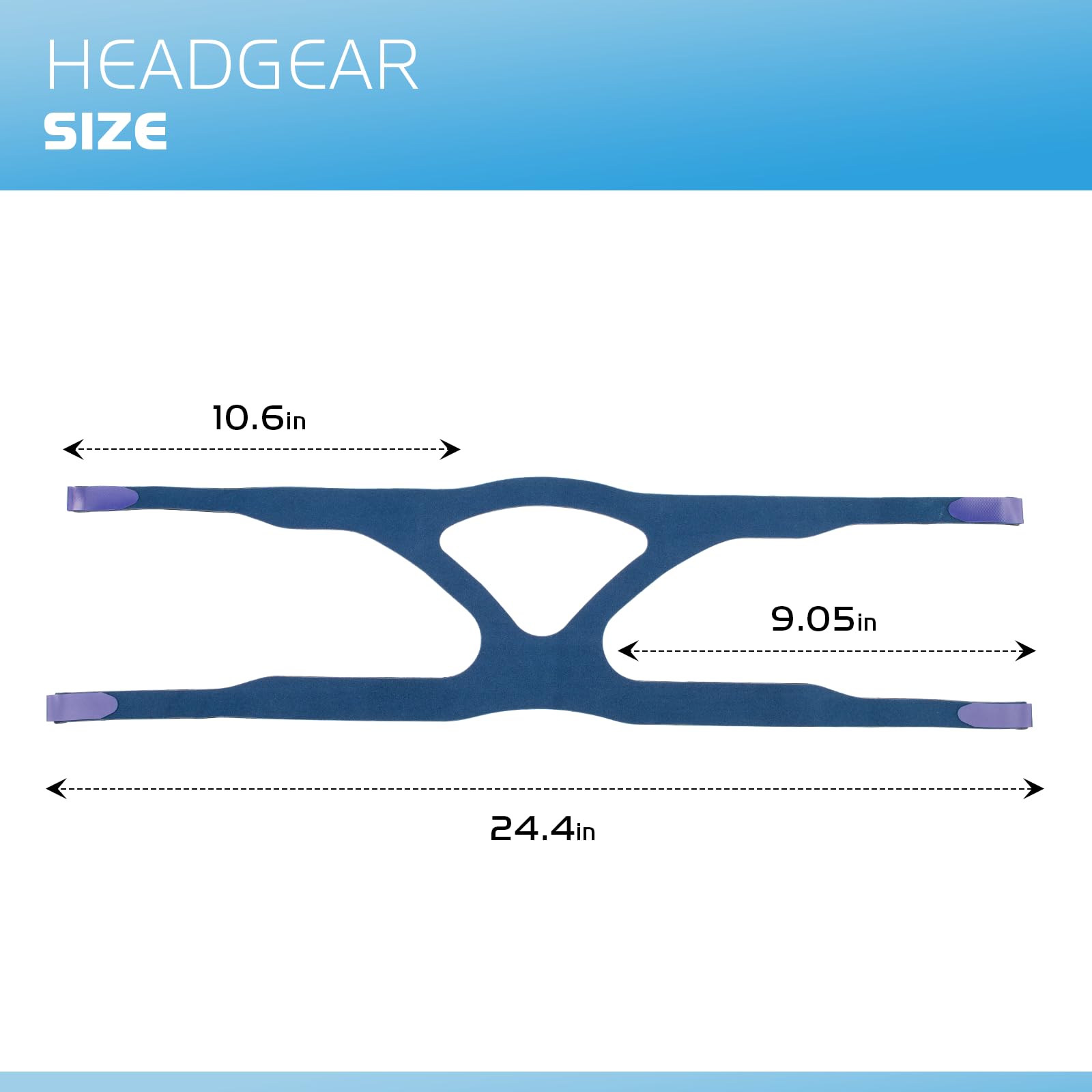 SyunsXoon Mirage headgear adjustment shows easy velcro fit for personalized comfort.
