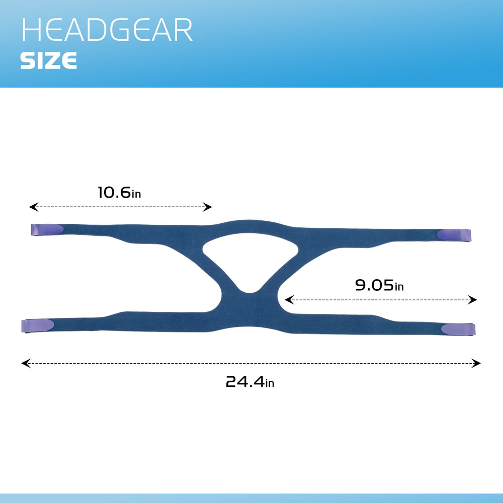 SyunsXoon Mirage headgear adjustment shows easy velcro fit for personalized comfort.