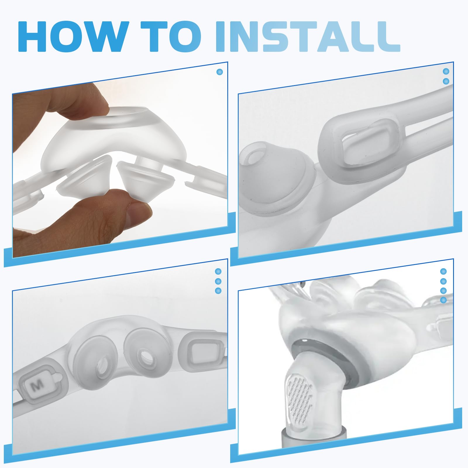 SyunsXoon soft-seal comfort reduces pressure during CPAP wear.