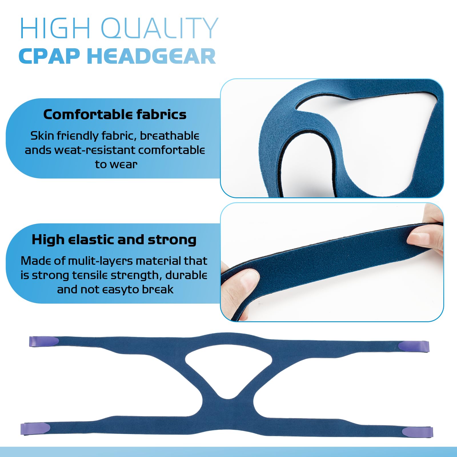 SyunsXoon adjustable Velcro strap delivers customizable tension without over-tightening.