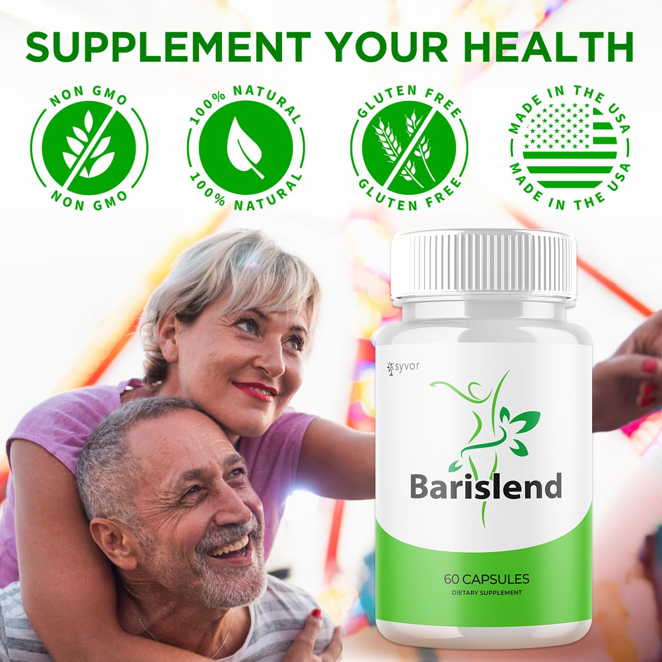 Syvor Barislend lifestyle graphic suggests overall well-being for everyday balance