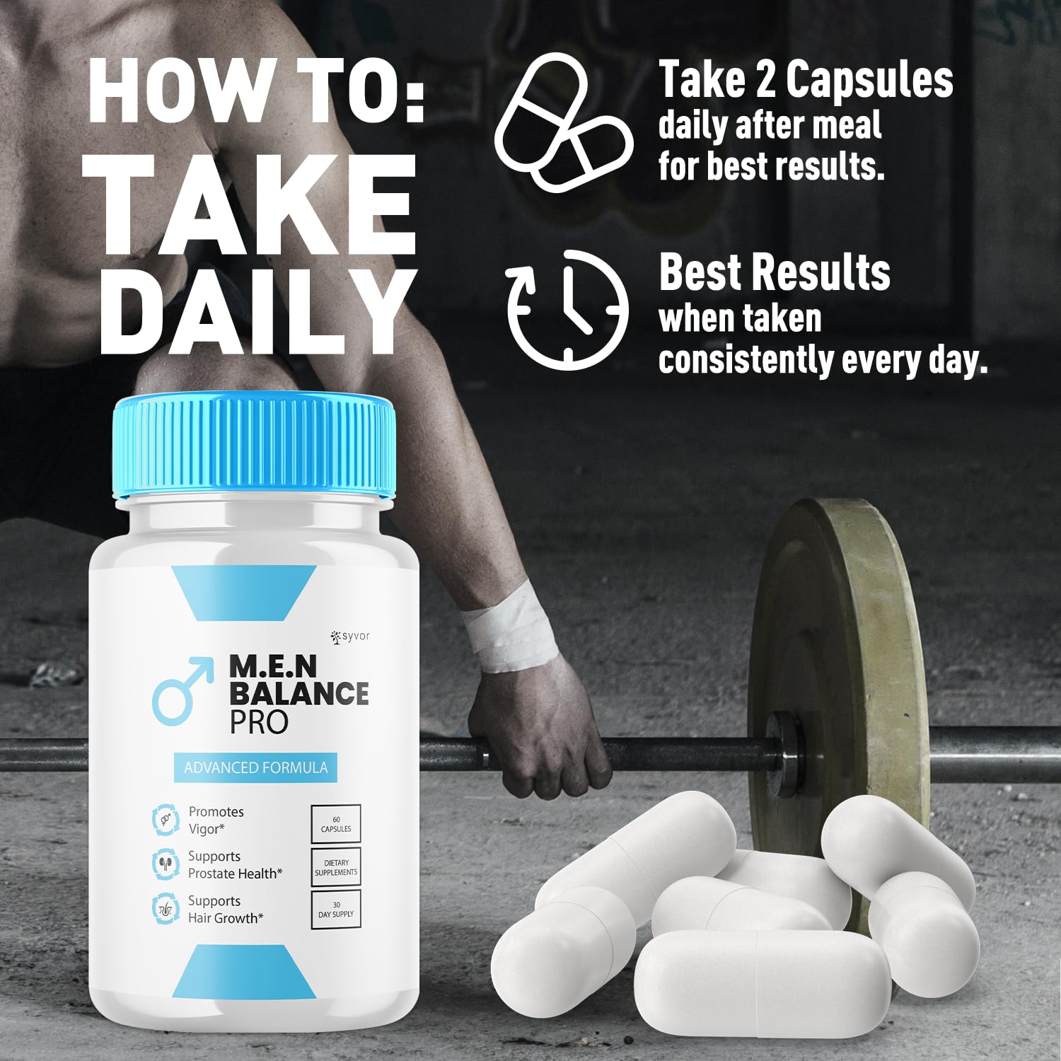 Syvor M.E.N Balance Pro daily-use packaging invites routine.
