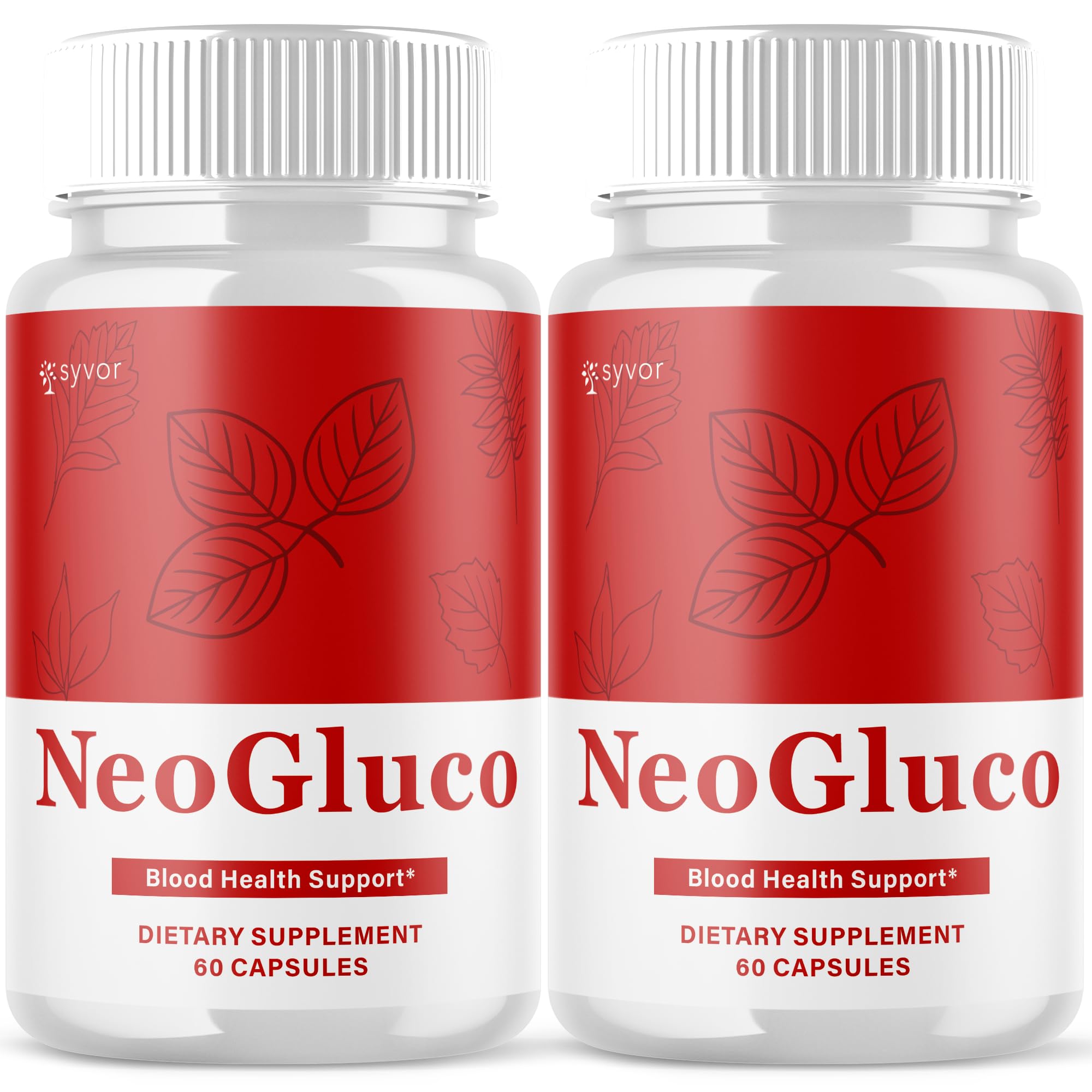 Syvor NeoGluco bottle on kitchen shelf supports daily wellness.