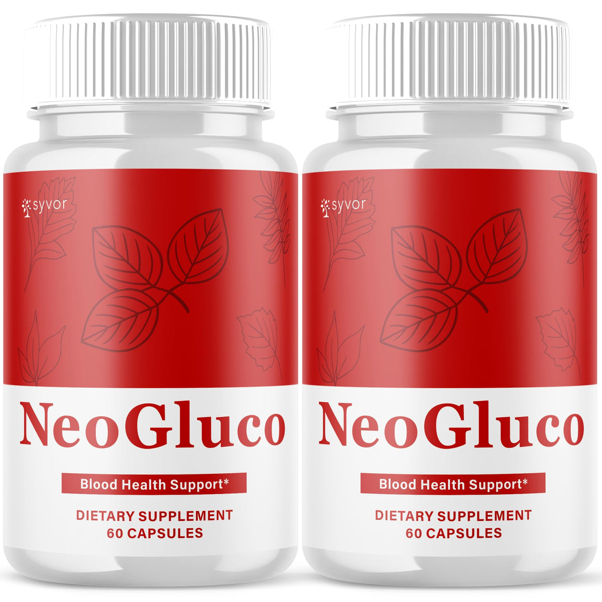 Syvor NeoGluco bottle on kitchen shelf supports daily wellness.