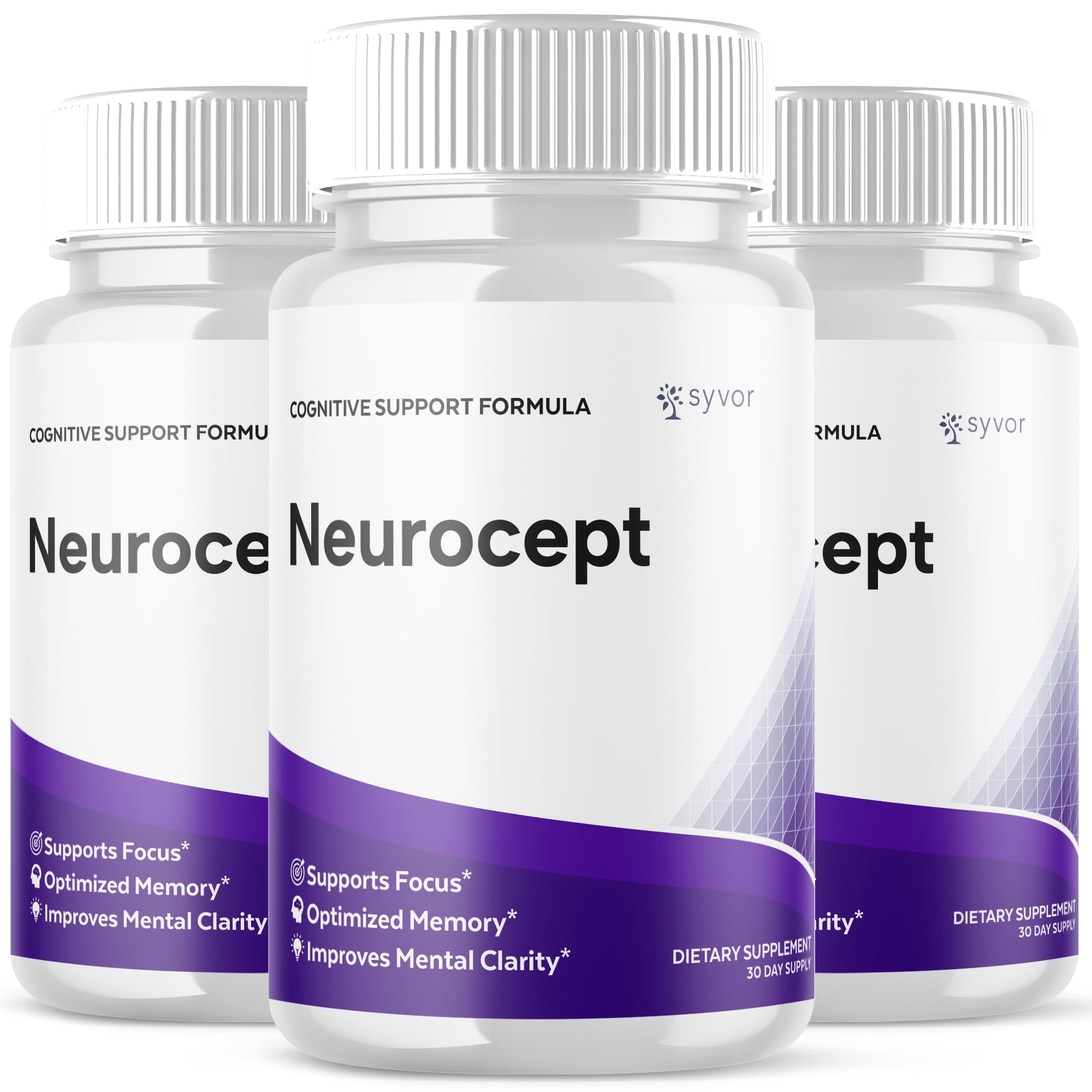 Syvor Neurocept capsules bottle front for daily focus