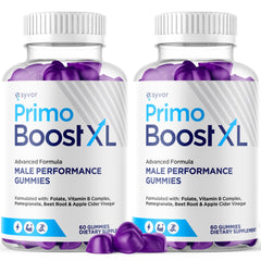 Syvor Primo Boost XL bottle label highlighting all-natural ingredients for daily wellness.