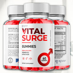 Syvor Vital Surge Advanced Formula bottle featuring max-strength blend for active lifestyles