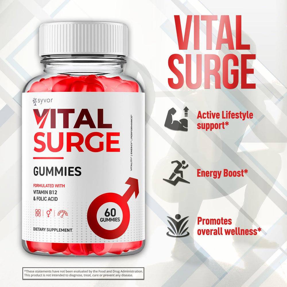 Vital Surge ingredients graphic emphasizing all-natural components