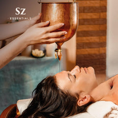 Sz Essentials amber glass container highlights storage and product protection.