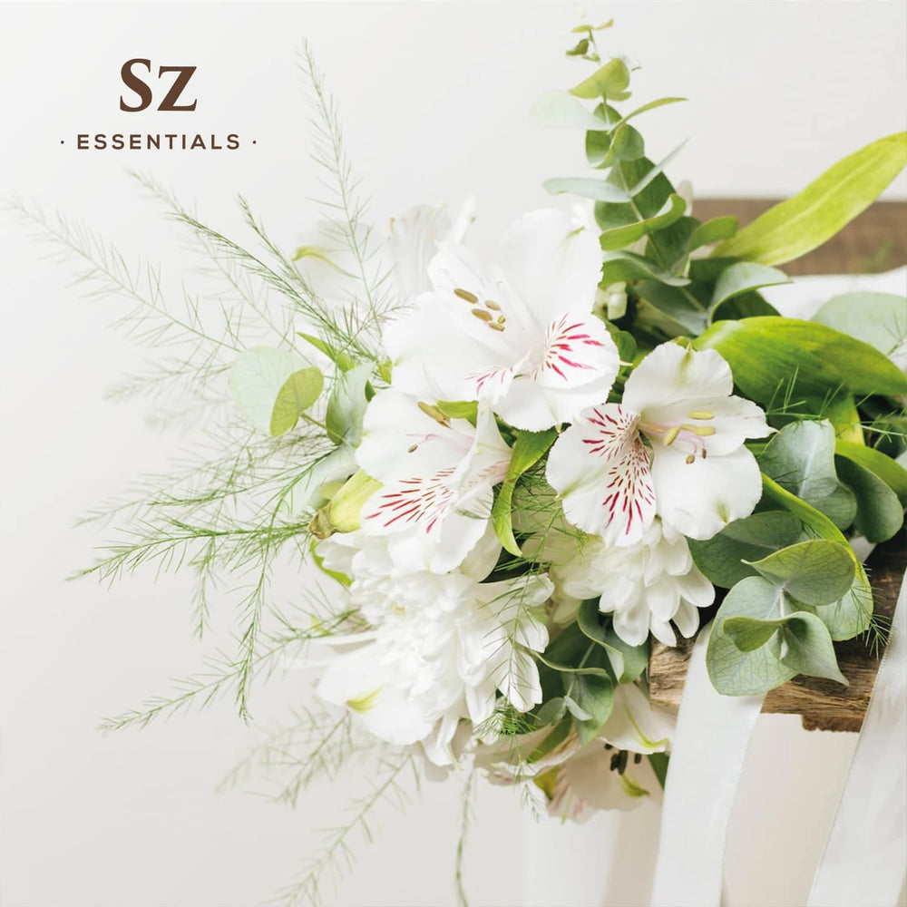 Packaging label of Sz Essentials Jasmine Absolute Oil highlighting vegan and cruelty-free