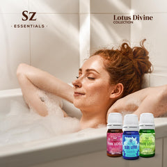 Sz Essentials Lotus Divine skincare ritual with gentle scent