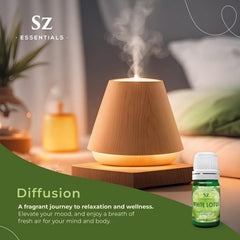 Sz Essentials Lotus Wh label closeup shows purity and clear notes