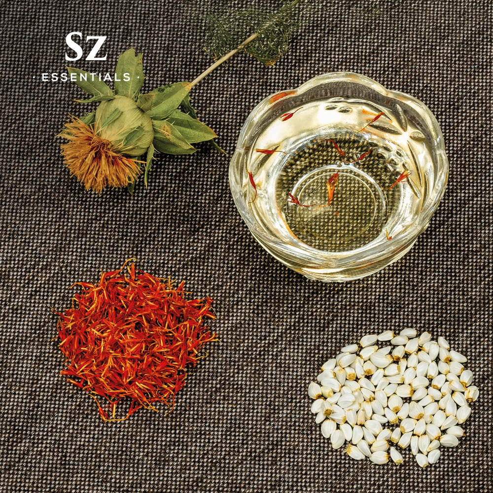 Sz Essentials saffron oil saffron threads focus inspires perfumery ideas