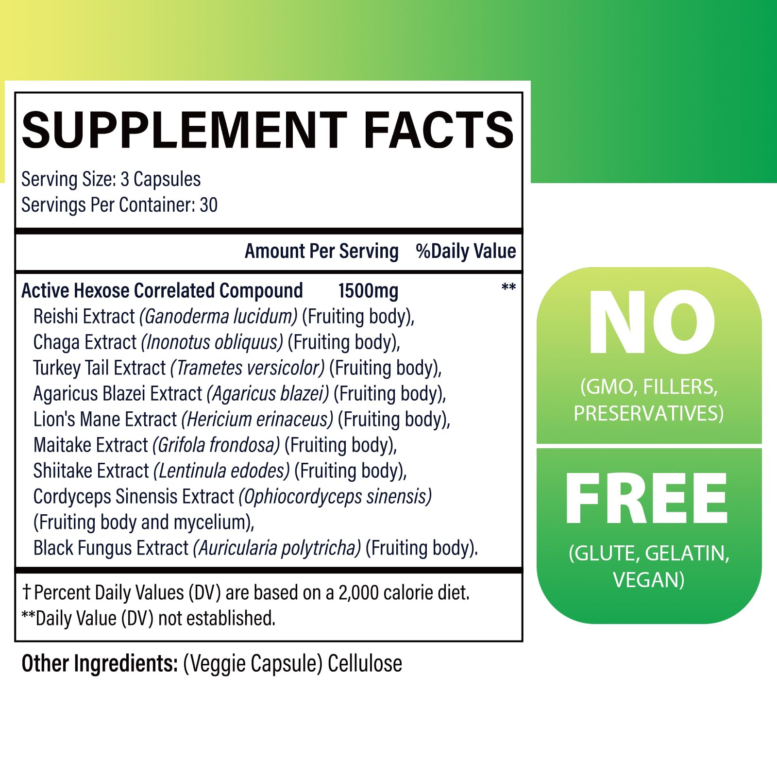 SZCZEKIN eight-mushroom mycelia extracts capsules shown for daily immune support