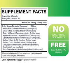 SZCZEKIN eight-mushroom mycelia extracts capsules shown for daily immune support
