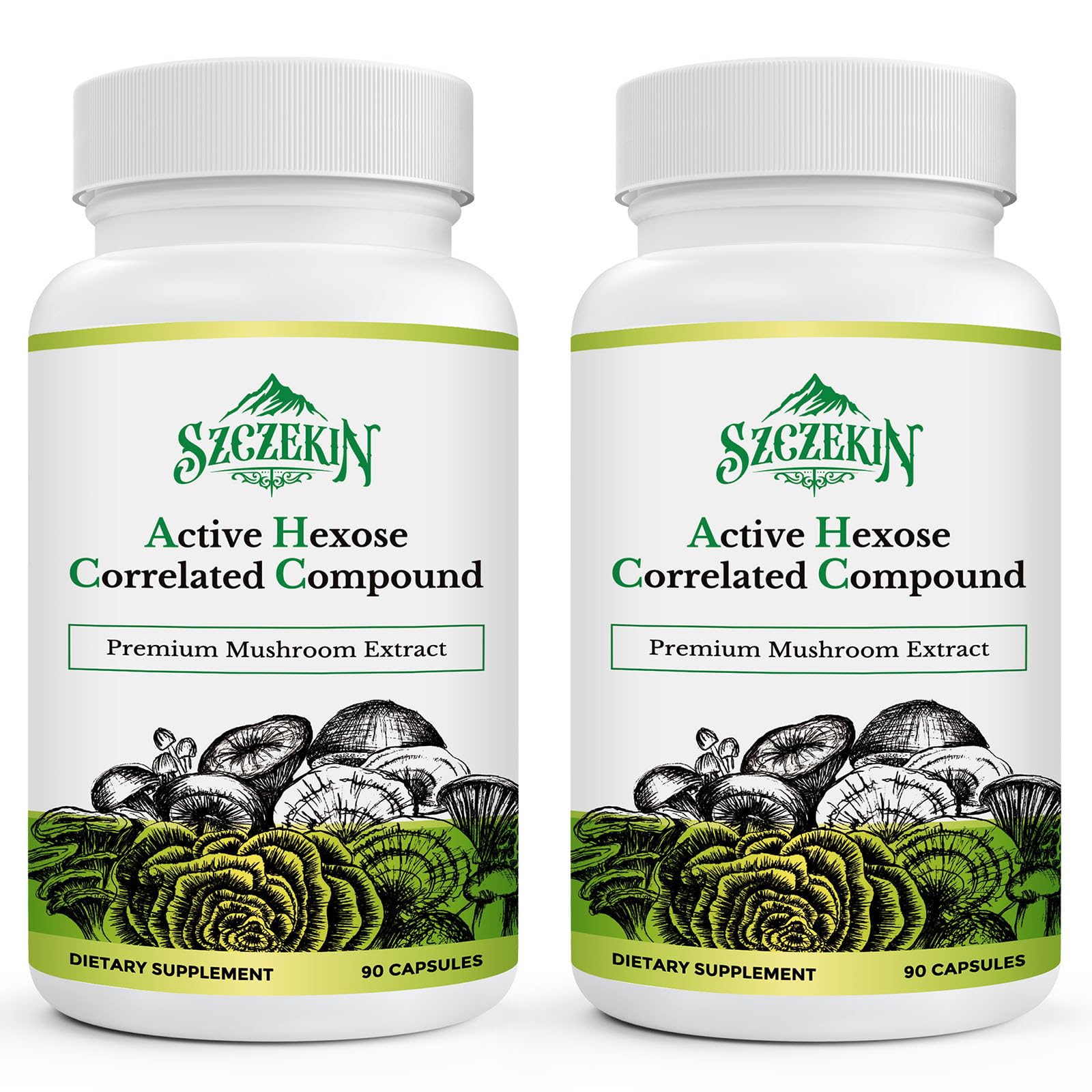 SZCZEKIN Active Hexose Compound bottle showing a 1500 mg blend for daily wellness