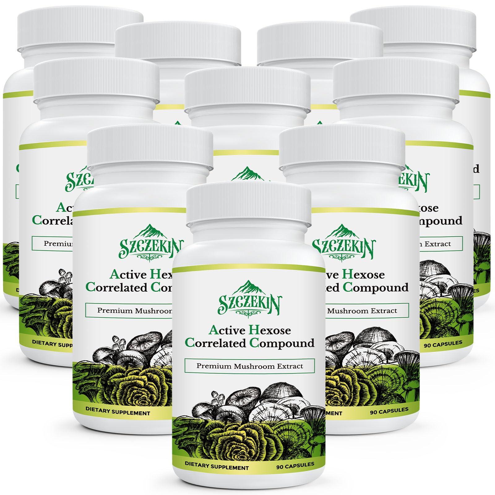Szczekin AHC 1500mg bottle front highlighting immune support potential.