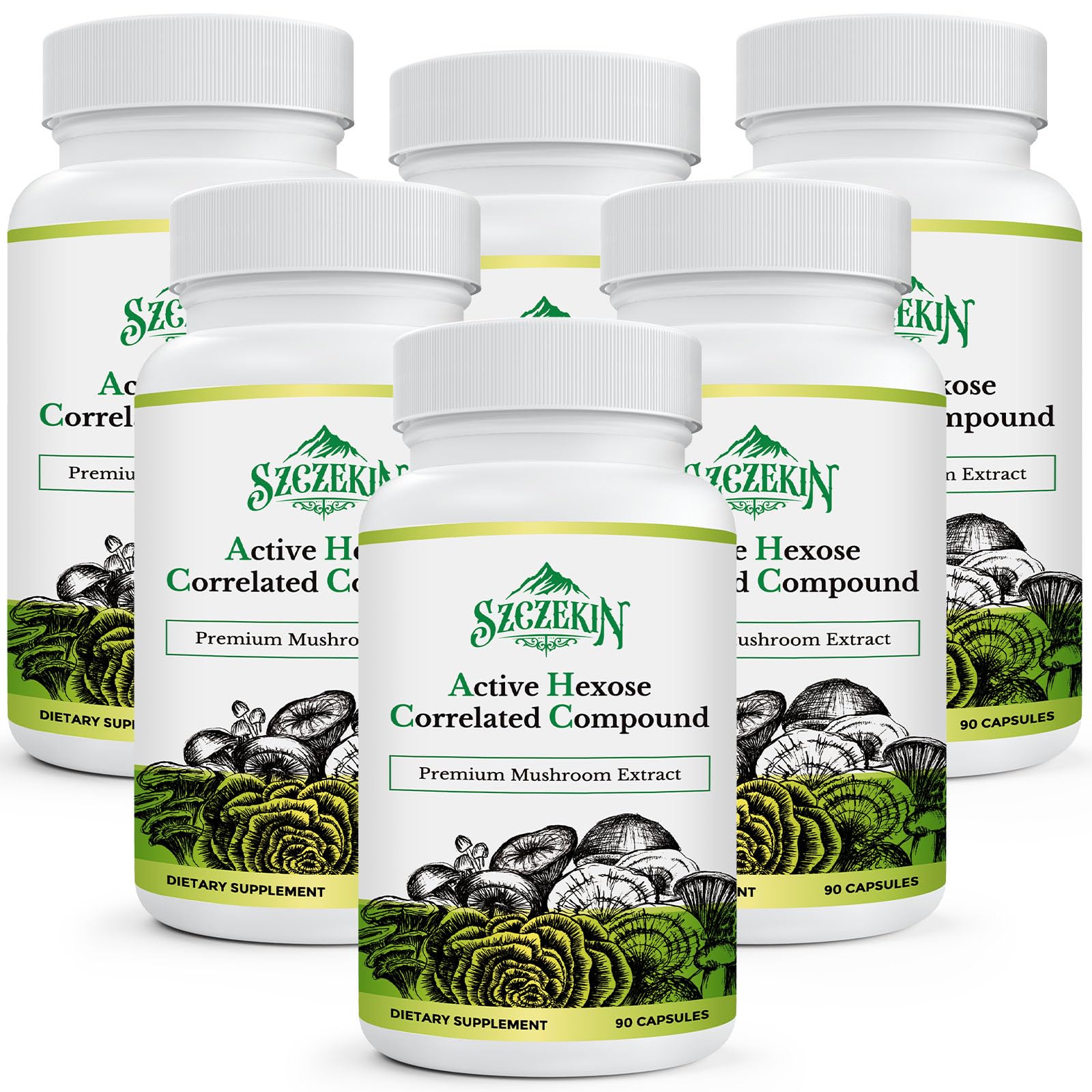 SZCZEKIN AHC 1500mg bottle shown for daily immune support.