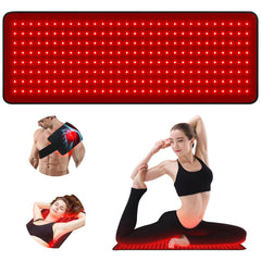 SZDGGZ red light therapy pad shown in full-body wrap for broad coverage.