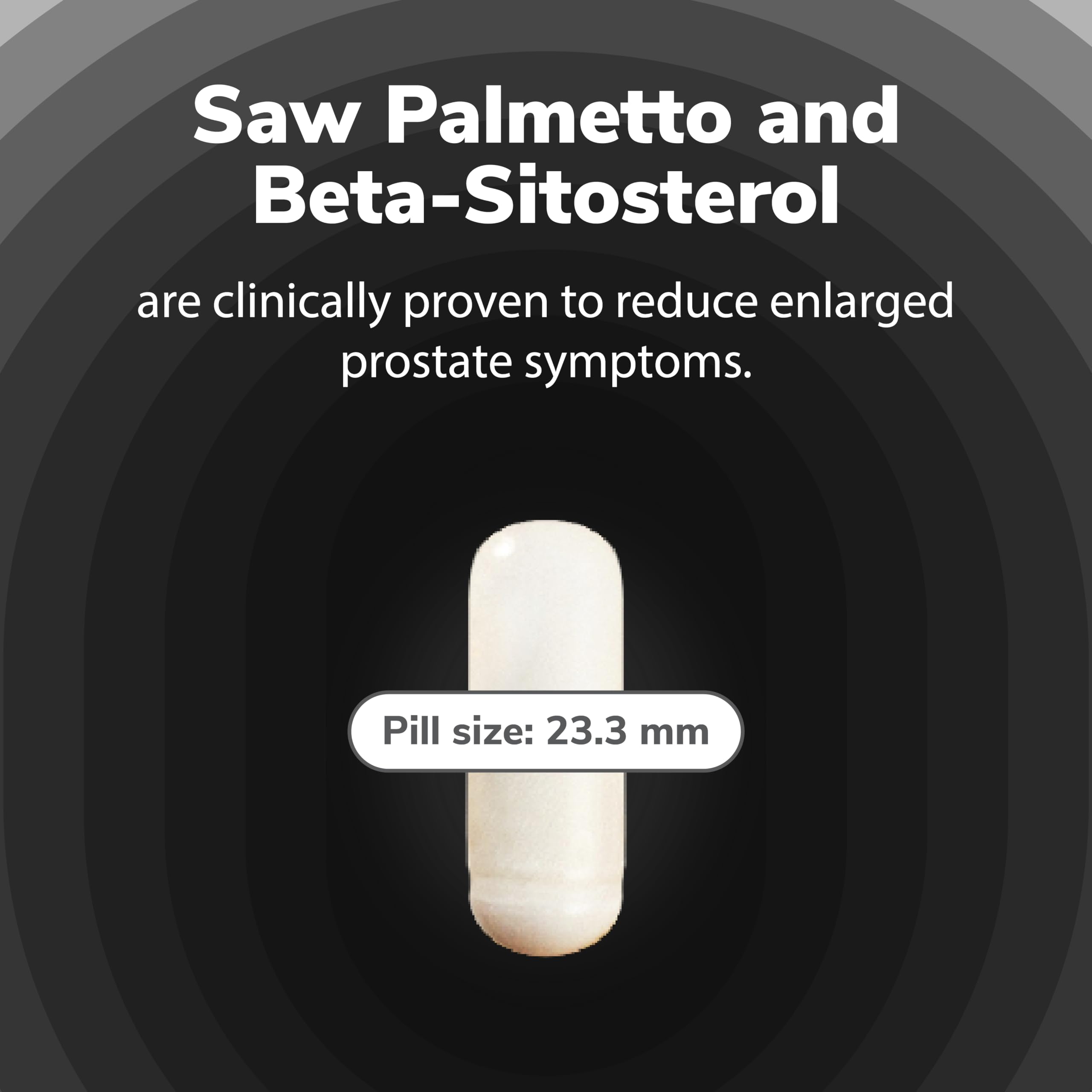 Label and ingredients show CO2 extracted Saw Palmetto and Beta Sitosterol.