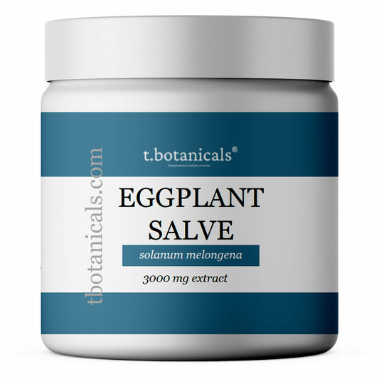 t.botanicals Eggplant Extract Cream jar showing premium packaging for skin support