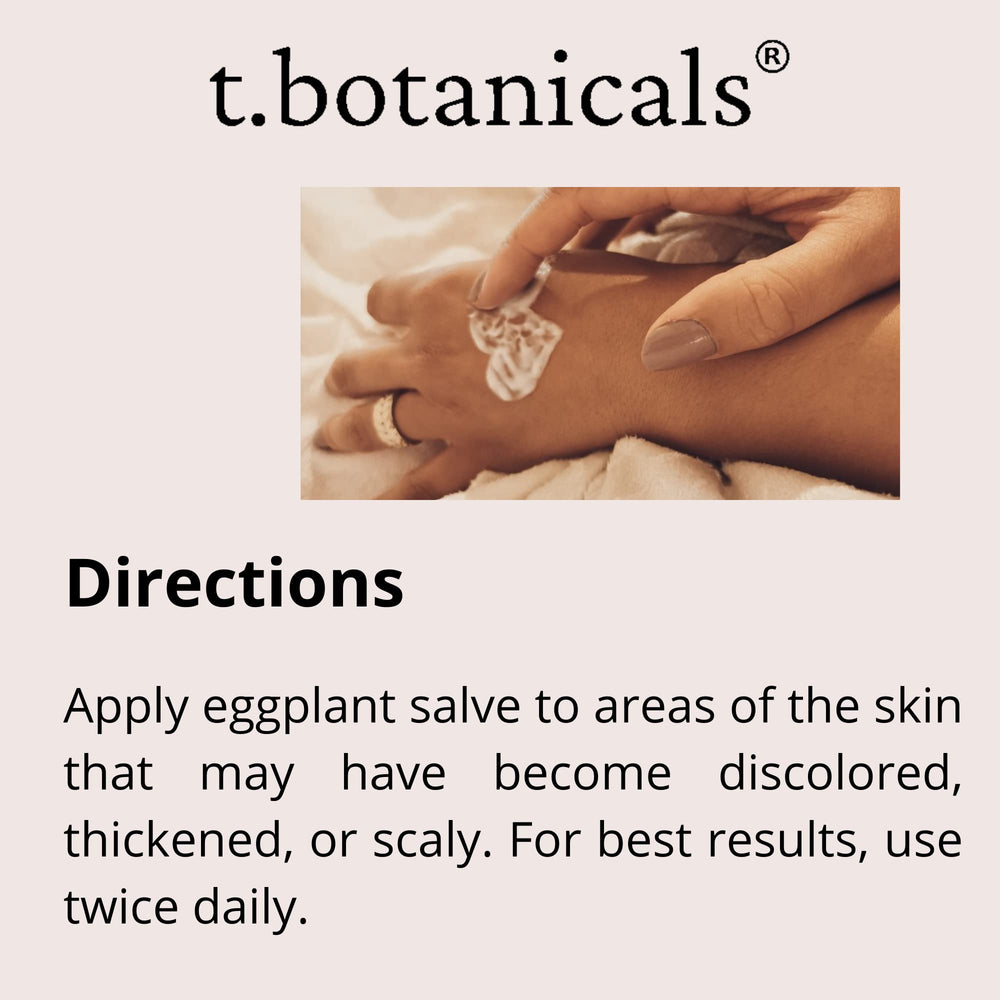 t.botanicals Eggplant Extract Cream packaging front view for easy identification
