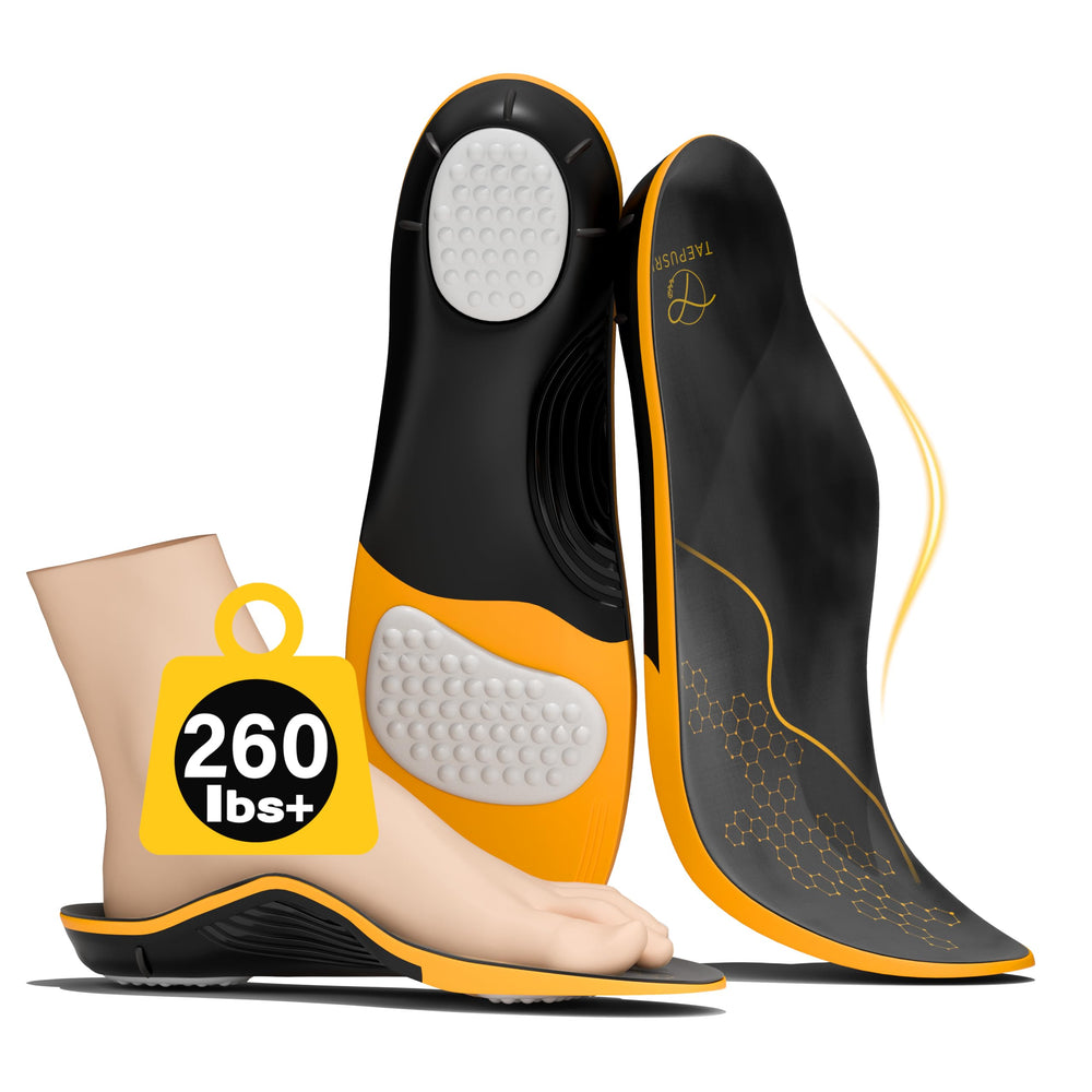 TAEPUSR plantar fasciitis insoles high arch support for all day comfort