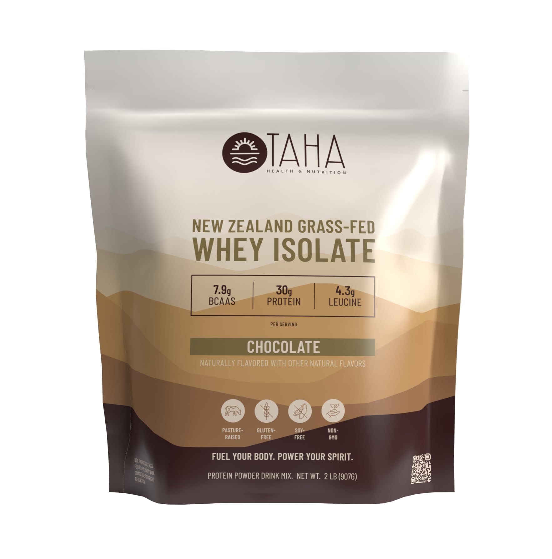 Taha Health and Nutrition chocolate whey protein isolate jar for premium protein